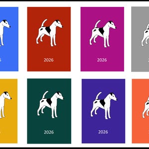 Smooth Fox Terrier 2026 Week Per View Diary Dog show dates/appointment
