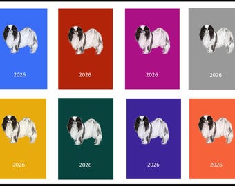 Japanese Chin 2026 Diary: A5/A6 Week Per View, Dog Show Dates (A5 or A6)