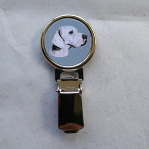 Pointer Dog Show Ring Number Clip