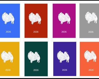 Japanese Spitz 2026 Diary: Week Per View, Dog Show Planner, A5/A6