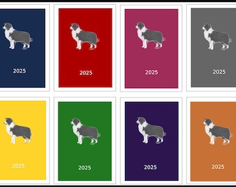 Border Collie 2026 Diary: Week Per View, Dog Show Dates (A5 or A6)