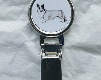 Cardigan Welsh Corgi Dog Show Ring Number Clip