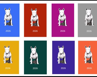 Bull Terrier 2026 Diary: A5/A6 Week Per View, Dog Show Dates