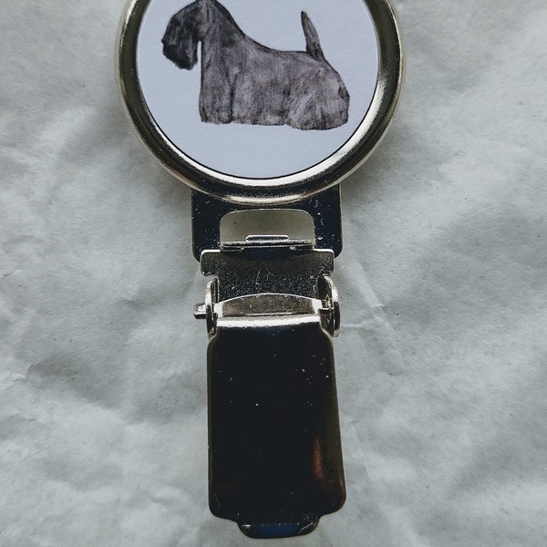 Clip de numéro de bague d'exposition canine Scottish Terrier