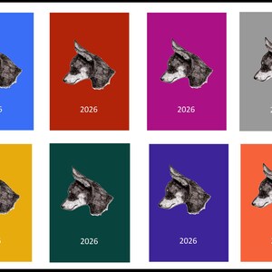 Agenda semanal de Pinscher miniatura 2026: A5 o A6, exposición canina, normal o con cita previa