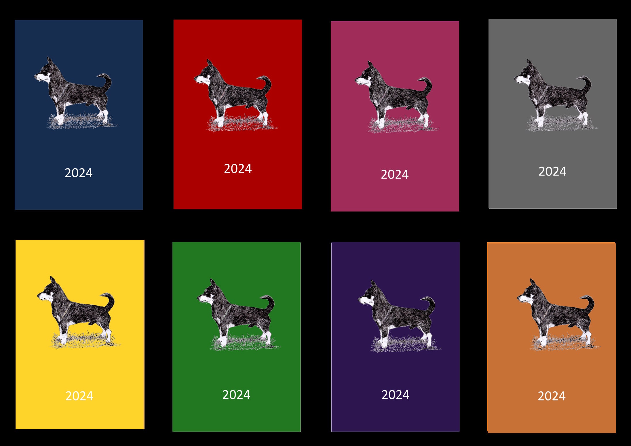 Lancashire Heeler 2024 Week per View Diary A5 or A6, Dog Show, Normal