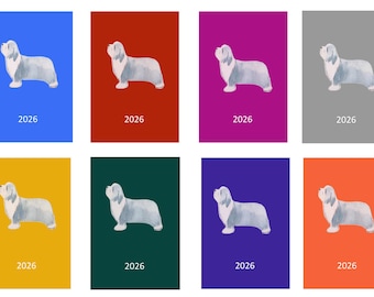 Bearded Collie 2026 Diary: Week Per View, Dog Show, Appointment (A5 or A6)