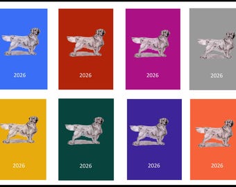 Golden Retriever 2026 Week Per View Diary: A5 or A6, Dog Show, Normal or Appointment