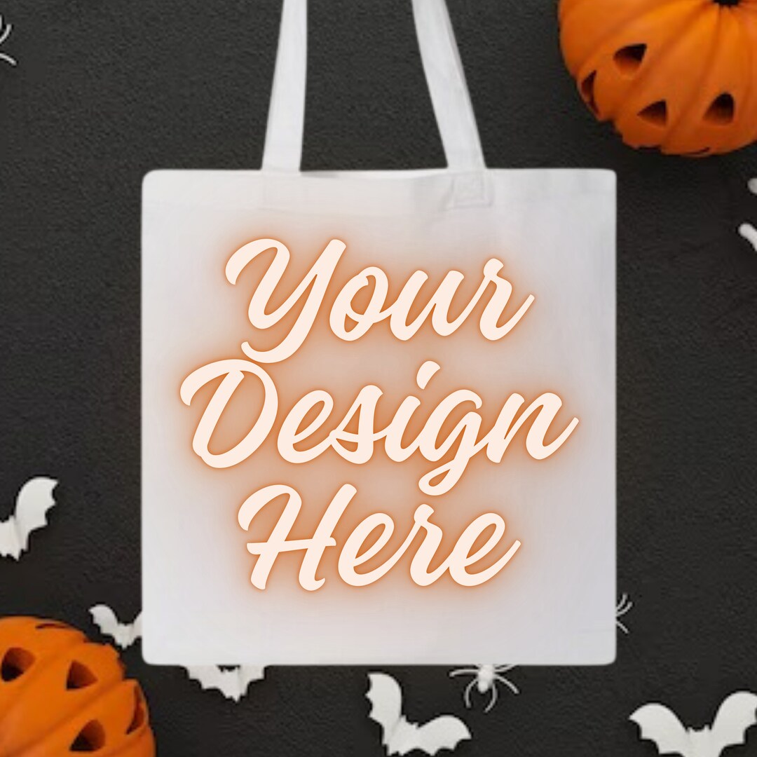 Halloween Tote Bag Mockup Etsy