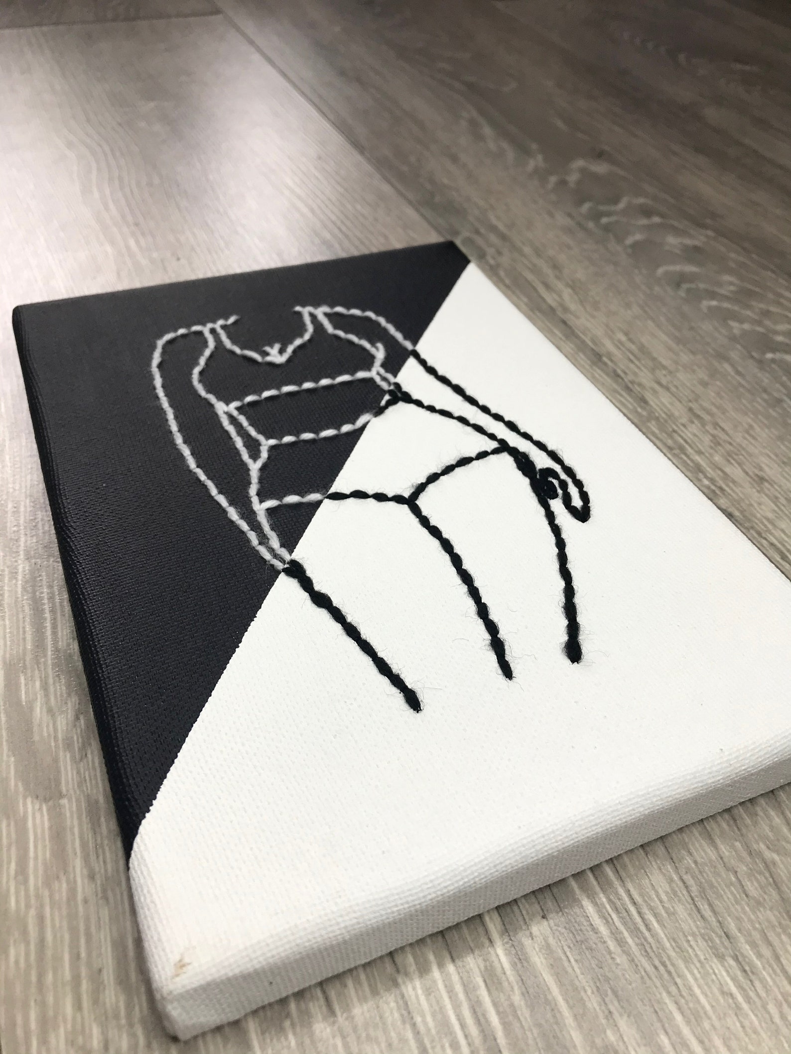 Handmade Canvas and Thread Artwork Etsy