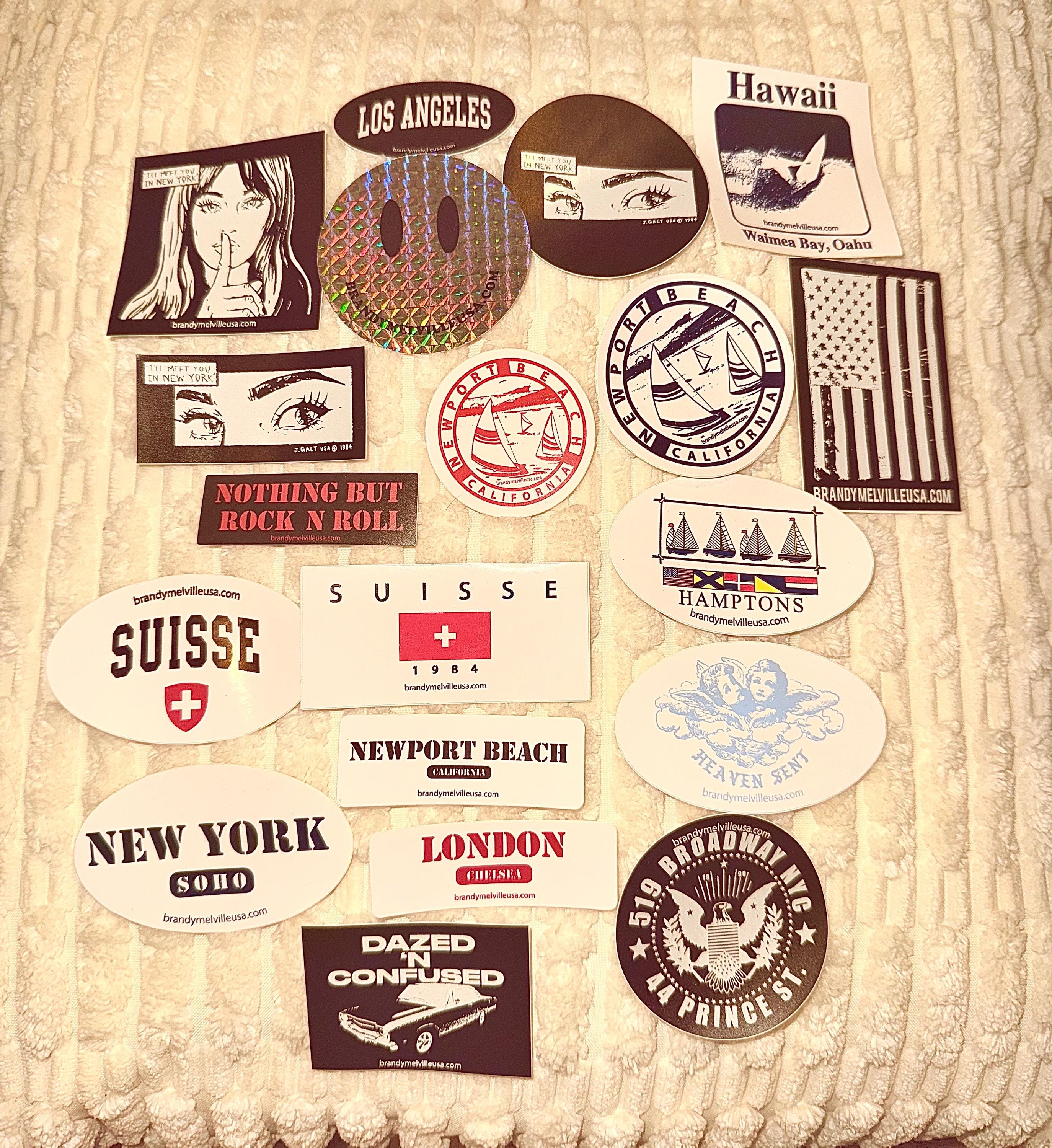 Brandy Melville Bundle of Stickers - Etsy, image size:2749x3000