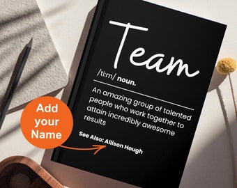 Best Team Ever Notebook for Teammate Teamwork Gifts For Employee Coworker Colleague Staff Team Member Appreciation Present Group Office Gift