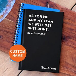 Boss Lady Notebook Funny Boss Lady Gift, Boss Babe Female Boss Appreciation, Boss Gift for Women Small Business Owner Girl Boss Manager Gift