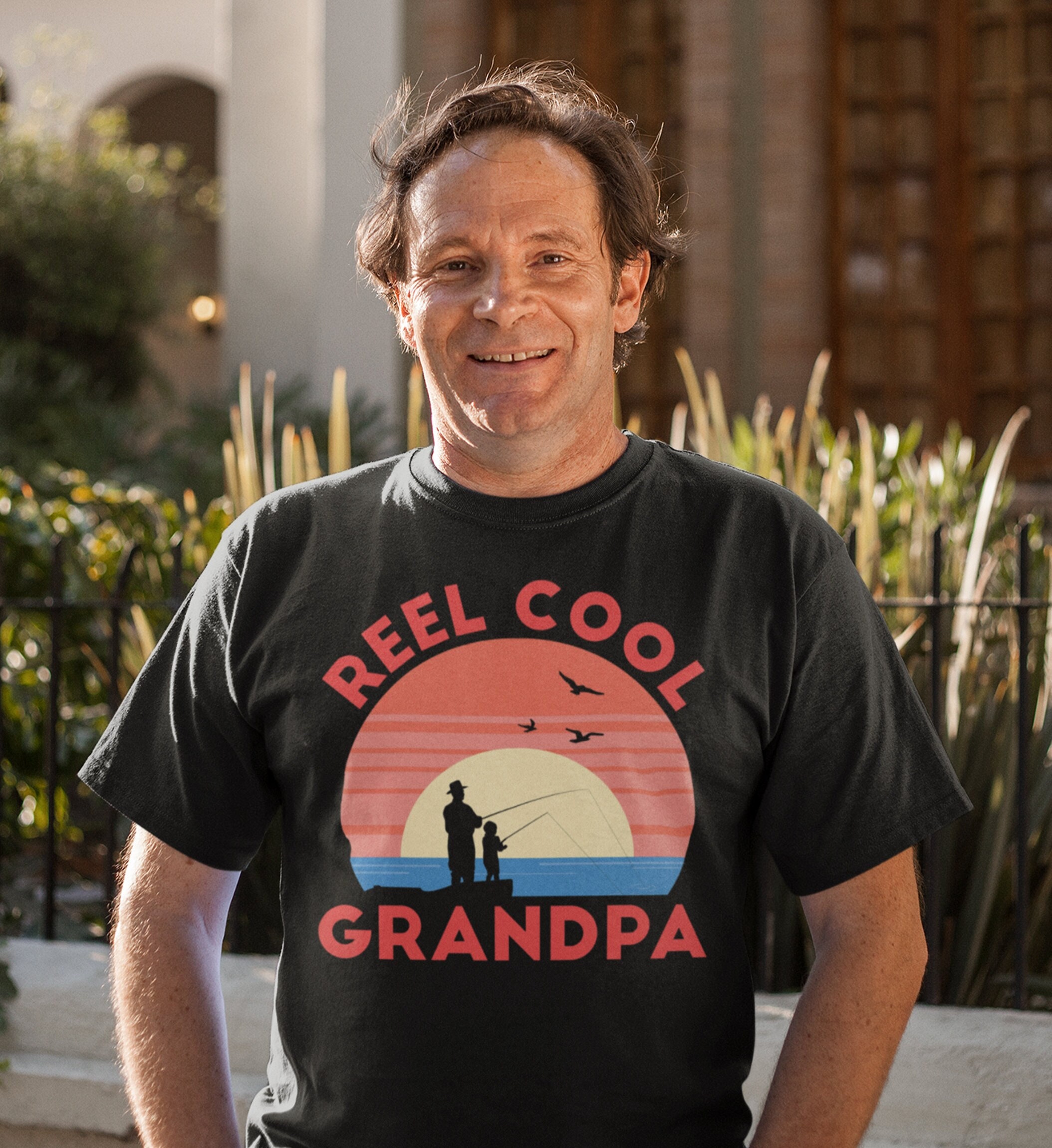 Reel Cool Grandpa Vintage Fishing Shirt, Fishing Grandpa, New