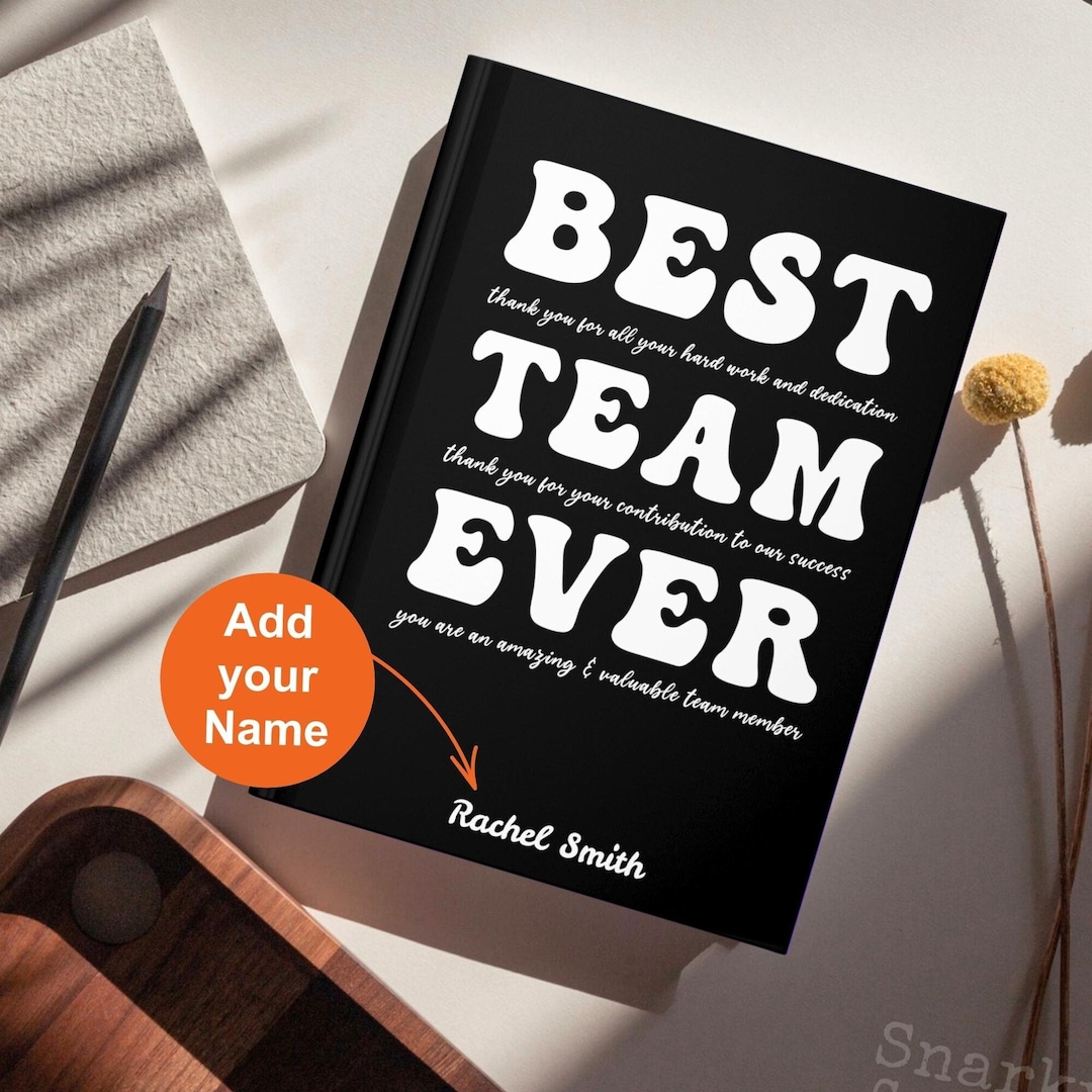 Best Team Ever Notebook for Teammate Teamwork Gifts for Employees ...