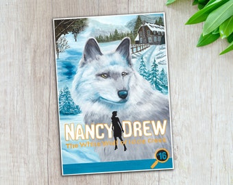 Nancy Drew The White Wolf of Icicle Creek Game Cover Art | Gouache Painting | Art Print | Giclee