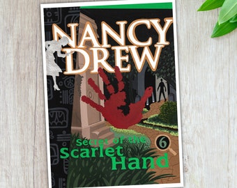 Nancy Drew Secret of the Scarlet Hand Game Cover Art | Gouache Painting | Art Print | Giclee