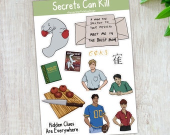 Nancy Drew SCK Stickers | Secrets Can Kill | Aesthetic Stickers | Laptop Stickers | Notebook Stickers | Handmade Paper Stickers