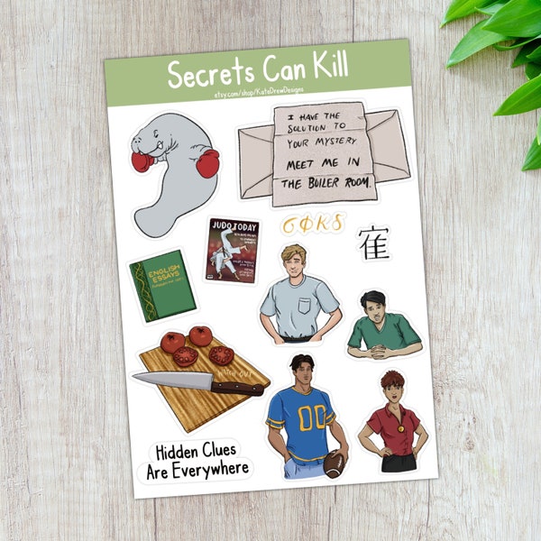 Nancy Drew SCK Stickers | Secrets Can Kill | Aesthetic Stickers | Laptop Stickers | Notebook Stickers | Handmade Paper Stickers