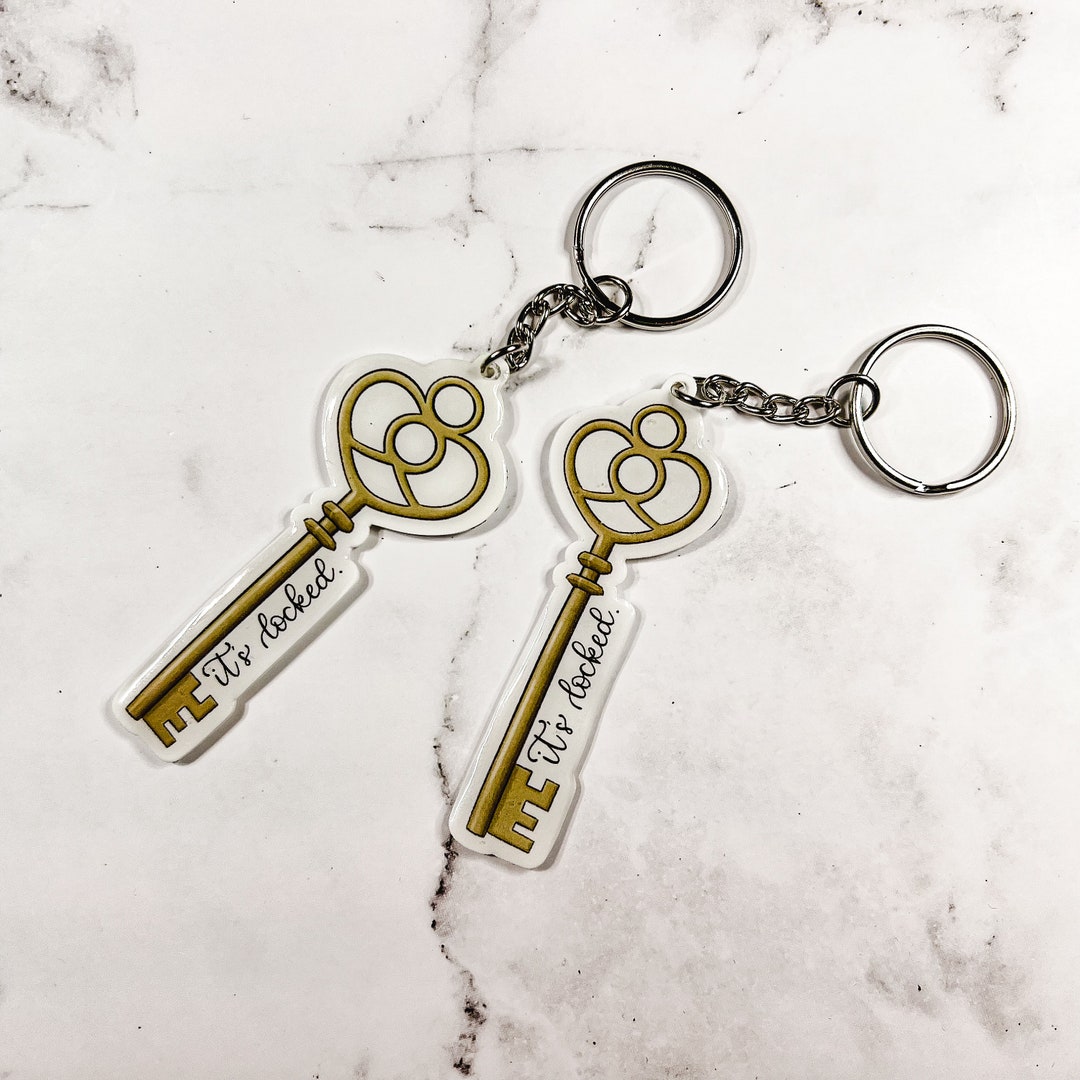 It's Locked Key Keychain Plastic Keychain Nancy Drew Girl Detective