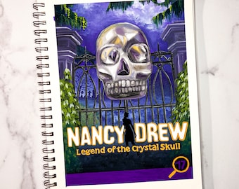 ORIGINAL Painting | Legend of the Crystal Skull | Gouache Painting | Nancy Drew | Original Art | Original Artwork