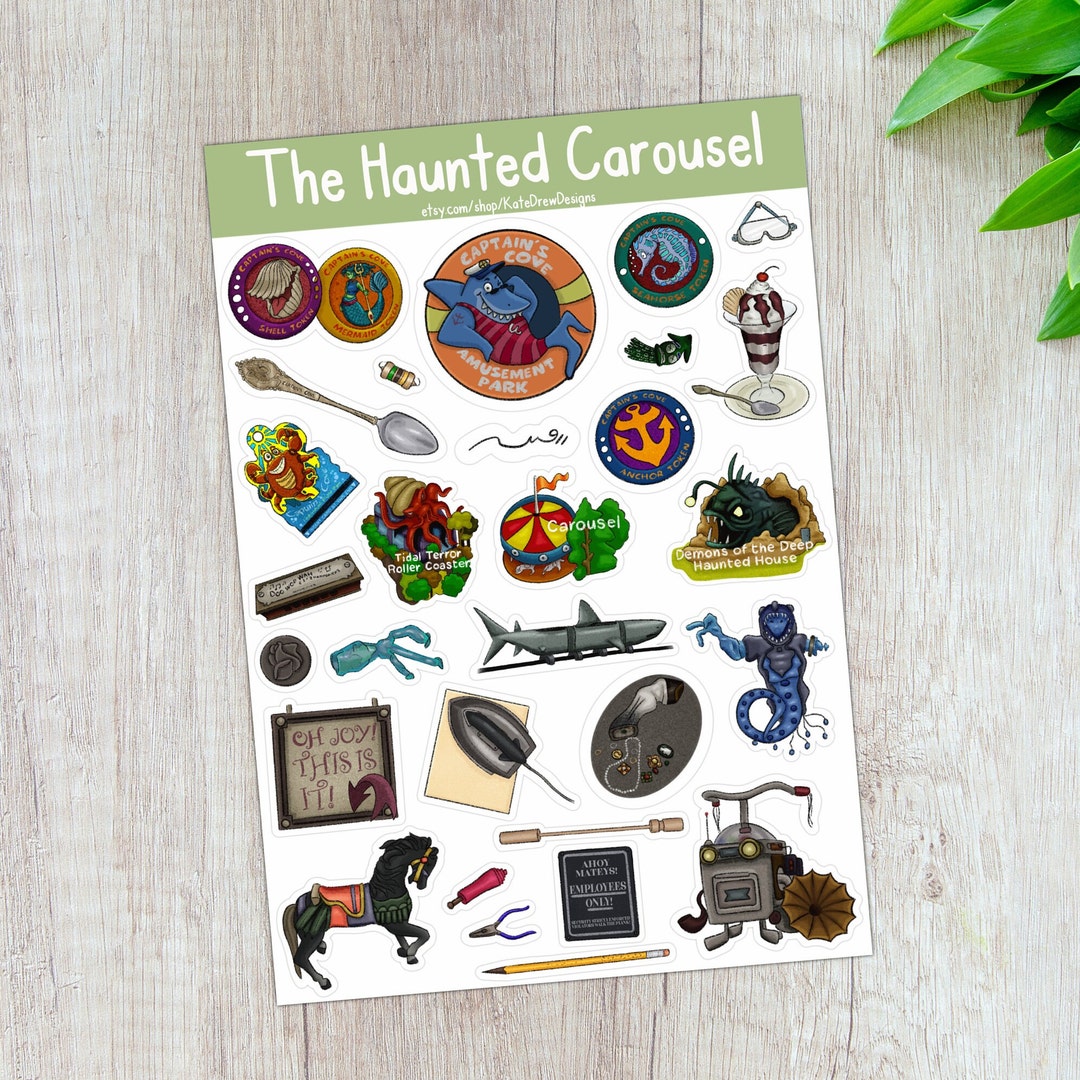 Nancy Drew CAR Stickers | the Haunted Carousel | Aesthetic Stickers ...