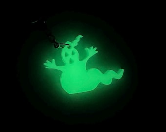 NEW & IMPROVED! Glow in the Dark Ghost Keychain | Nancy Drew - Curse of Blackmoor Manor | Polymer Clay Keychain