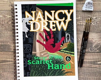 ORIGINAL Painting | Secret of the Scarlet Hand | Gouache Painting | Nancy Drew | Original Art | Original Artwork