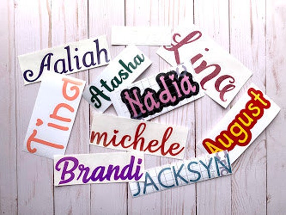 custom personalized vinyl decal etsy