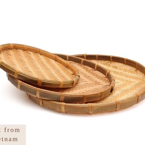 Round Bamboo Basket - Size S