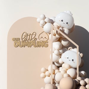 Little Dumpling Bao Bun Party Decor Signage, Little Dumpling On The Way, First Birthday Dim Sum Decor, Kawaii Cute Bao Dumpling Baby Shower