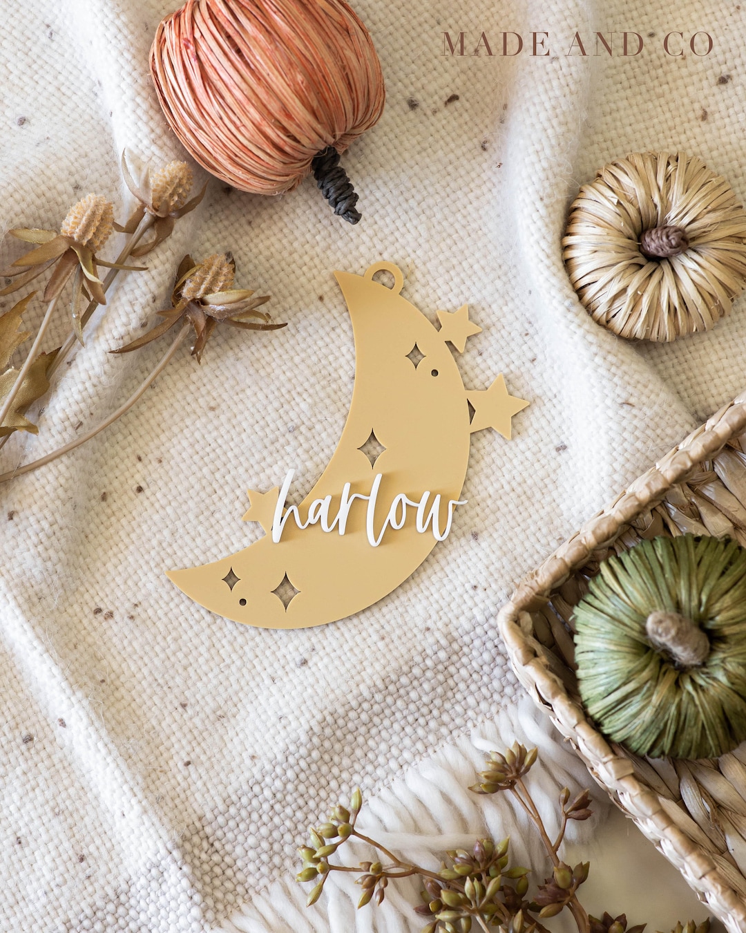 Halloween Moon Trick or Treat Personalized Name Gift Treat Etsy