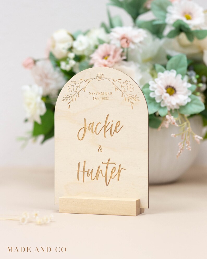 CUSTOM Wedding Wood Sign Wedding Date Anniversary Etsy