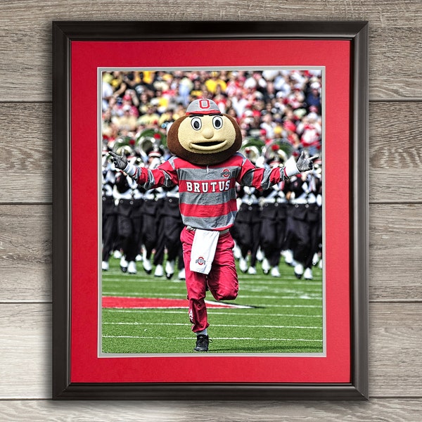 Ohio State Brutus Buckeye & TBDBITL - Framed