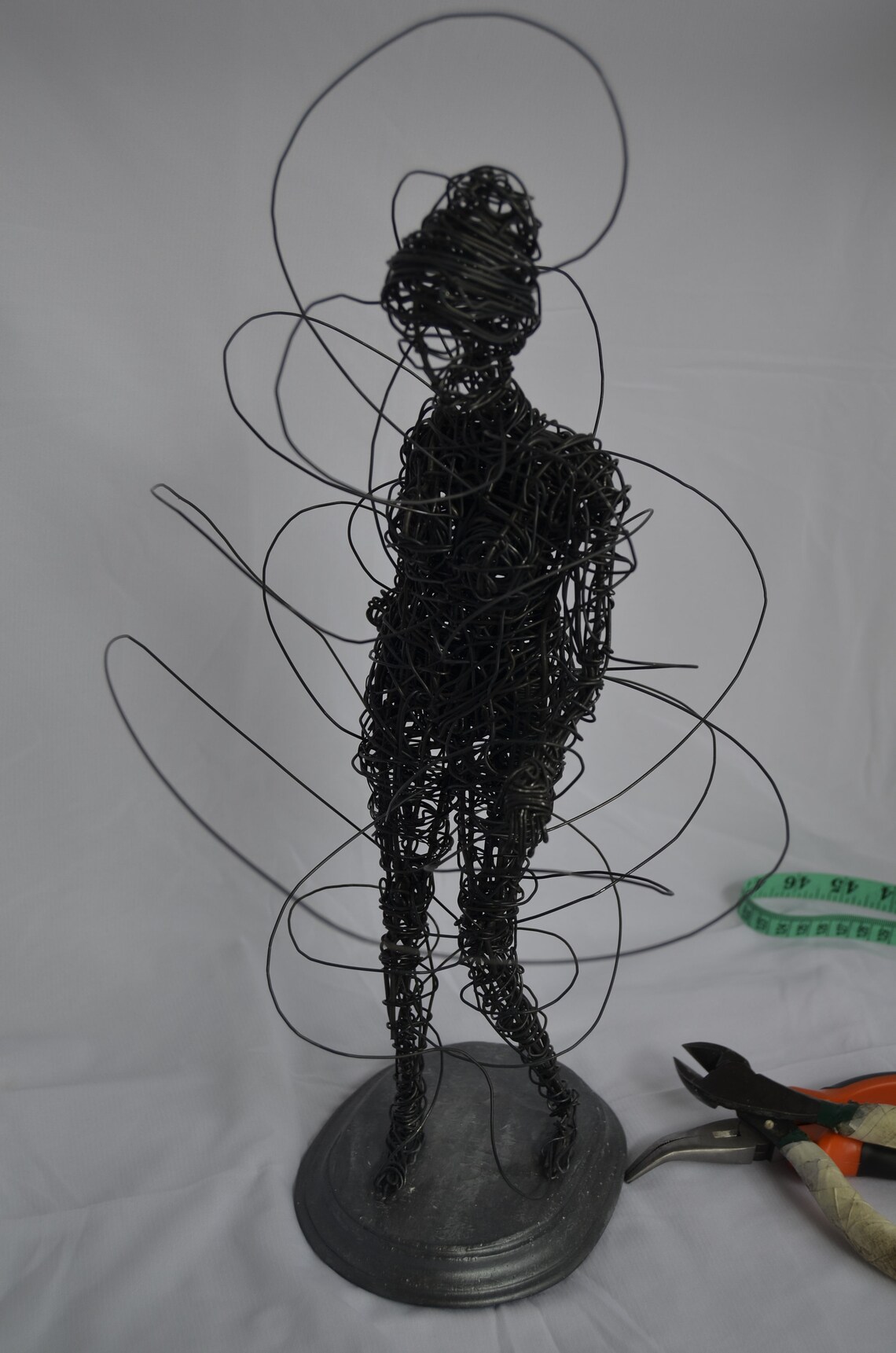 Wire Sculpture WireArt Woman Thoughtful | Etsy