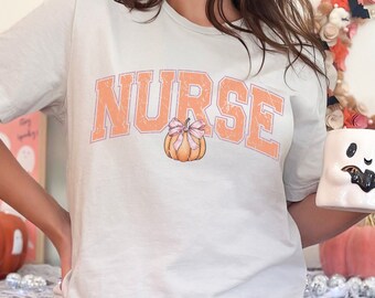 Fall Nurse Shirt, Thankful Grateful Blessed Nurse Shirt, Gift For Nurse, Pumpkin Nurse Shirt, Nurse Fall Shirt, Fall Nurse Gift Shirt, nurse