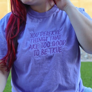 SELF LOVE EMBROIDERED Shirt - Unisex Luxurious Embroidered Shirt - Motivating Gifts - Inspiring Quote Shirt - Personalized Gifts