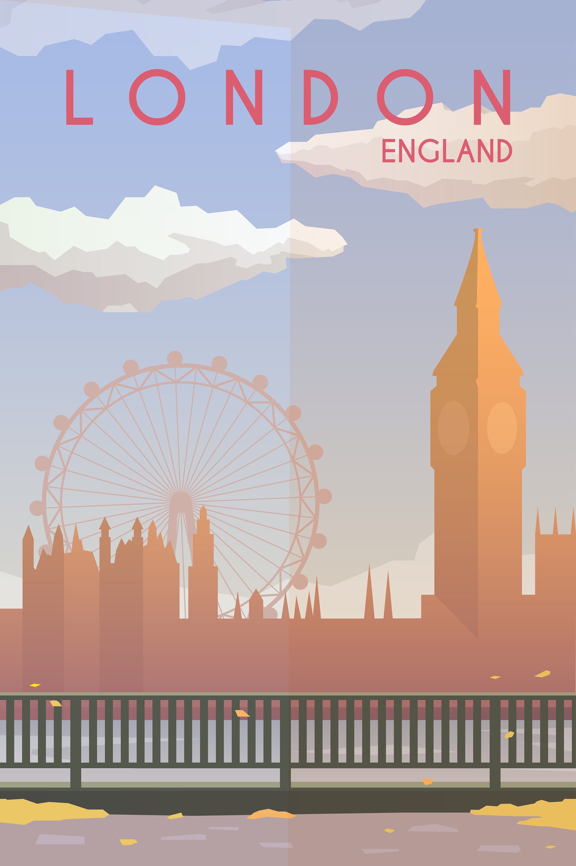 London Poster Etsy