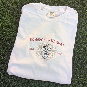 ROMANCE BOOK CLUB Embroidered Shirt/Crewneck/Canvas Tote Bag - Romance Book Club - Romance Enthusiast