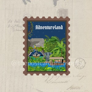 Adventureland Sticker Stamp