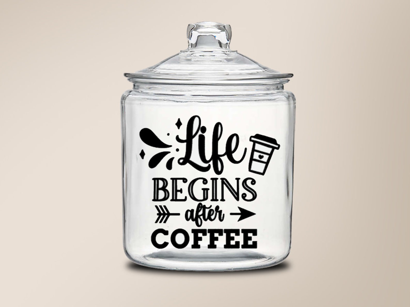 Customized Coffee Pod Jar Kitchen Storage Jar Custom Etsy