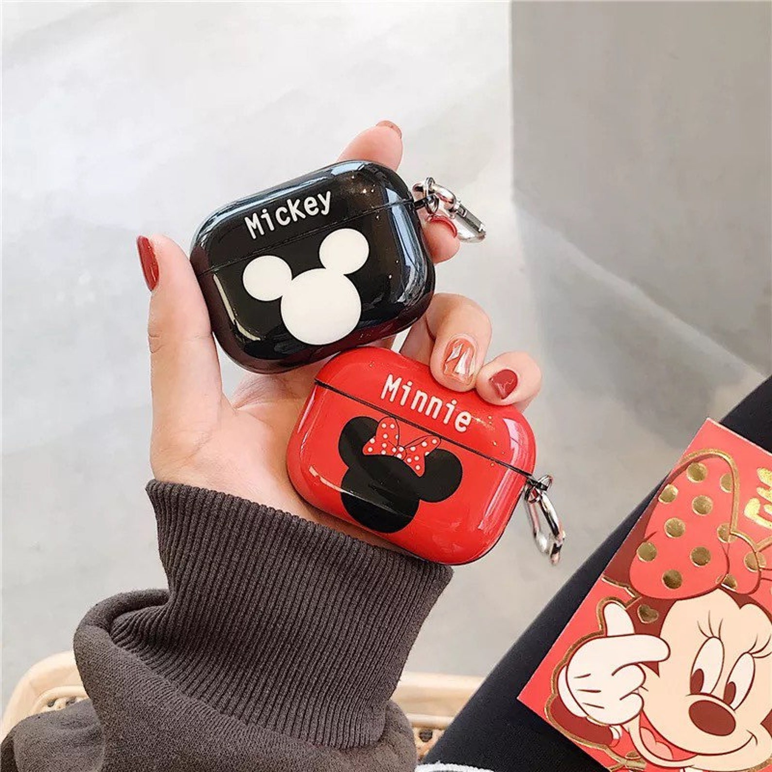 Mickey Minnie Airpod Cover Disney Characters Airpod Case | Etsy