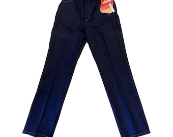 Vintage Wrangler Misses Full Fit Dark Blue Stretch Denim Jeans Size 14 NWT