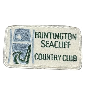 Huntington SeaCliff Country Club Golf Course Vintage Patch California