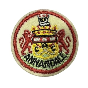 Vintage Annandale Golf Course Club Pasadena California Embroidered Patch 2&quot; Round