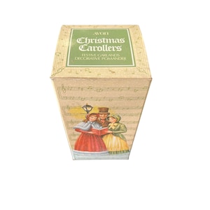 RARE guirlandes de Noël décoratives vintage Avon Christmas Carollers dans une boîte