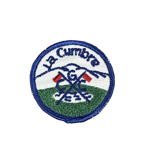 La Cumbre Golf Course Vintage Embroidered Patch Round 2&quot; Santa Barbara California