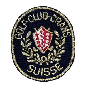 Golf Club Crans Suisse Vintage Golf Patch