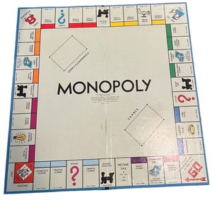 Vintage Jeu de société MONOPOLY de luxe Édition française 1961 - En