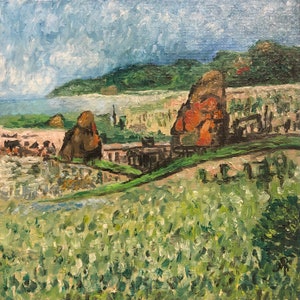 Paysage impressionniste art huile peinture art beaux-arts impressionnisme toile photo